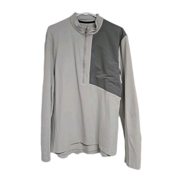 Lululemon Division 1/2 Zip Pullover Jacket Two-Tone Gray Men's Size L - Picture 2 of 8